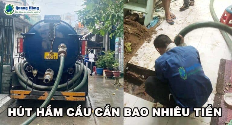 Hút hầm cầu cần bao nhiêu tiền