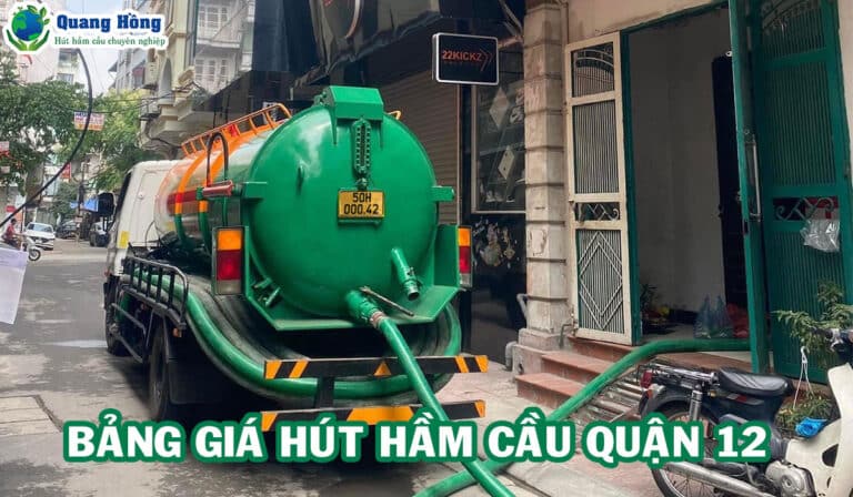 Bảng giá hút hầm cầu quận 12